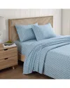 Tommy Bahama 200 Thread Count Coastal Batik Percale Sheet Set In Green