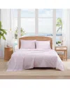 Tommy Bahama 200 Thread Count Pineapple Splash Cotton Percale Sheet Set In Pink