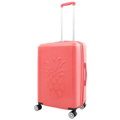 Tommy Bahama 26" Hardside Spinner Luggage With 3d Pineapple In Pink