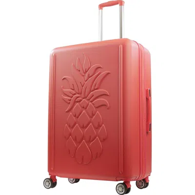Tommy Bahama 30.5" Hard-sided 3d Pineapple Luggage  With Drawstring Bag