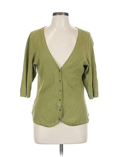 Pre-owned Tommy Bahama 3/4 Sleeve Blouse In Green