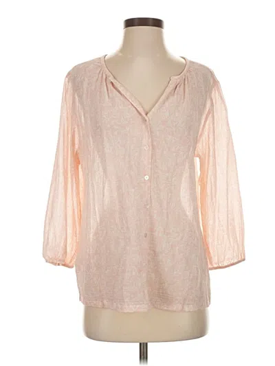 Pre-owned Tommy Bahama 3/4 Sleeve Blouse In Orange