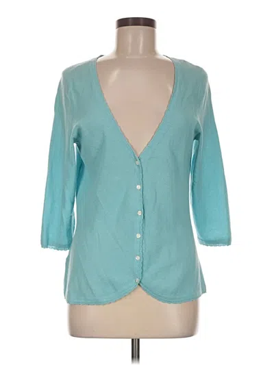 Pre-owned Tommy Bahama 3/4 Sleeve Blouse In Teal