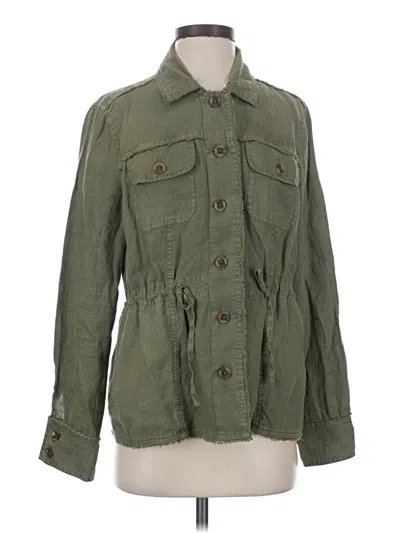 Pre-owned Tommy Bahama 3/4 Sleeve Button Down Shirt In Green