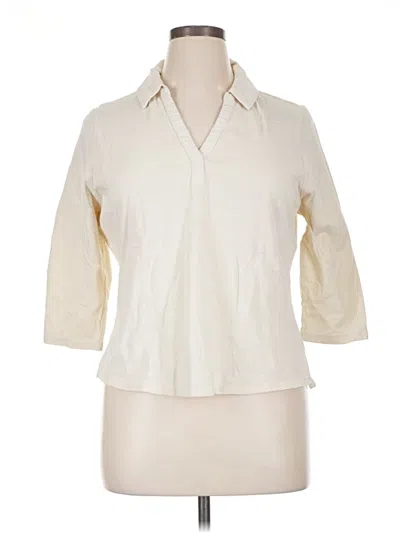 Pre-owned Tommy Bahama 3/4 Sleeve Button Down Shirt In White