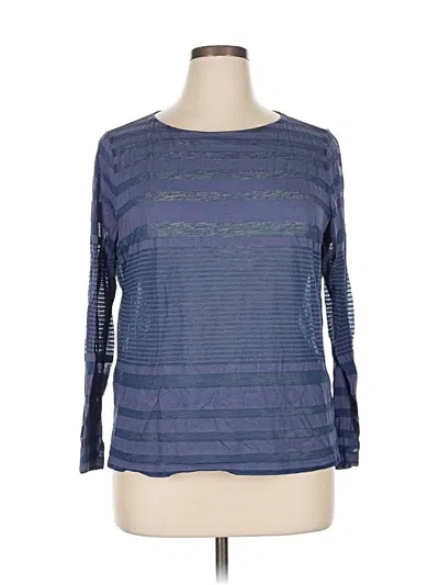 Pre-owned Tommy Bahama 3/4 Sleeve T-shirt In Blue