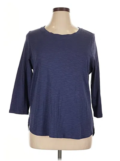 Pre-owned Tommy Bahama 3/4 Sleeve T-shirt In Blue