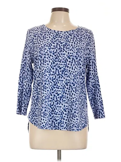 Pre-owned Tommy Bahama 3/4 Sleeve T-shirt In Blue