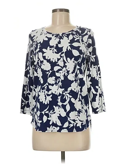 Pre-owned Tommy Bahama 3/4 Sleeve T-shirt In Blue