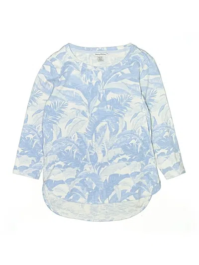 Pre-owned Tommy Bahama Kids' 3/4 Sleeve T-shirt In Blue