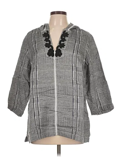 Pre-owned Tommy Bahama 3/4 Sleeve T-shirt In Gray