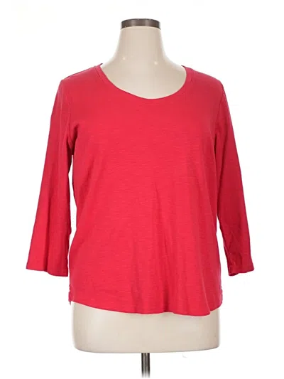Pre-owned Tommy Bahama 3/4 Sleeve T-shirt In Red
