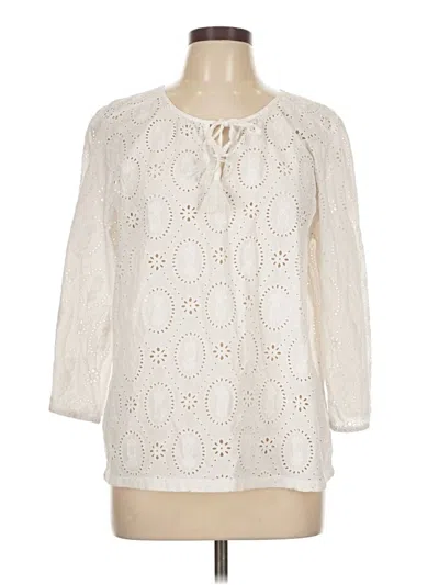 Pre-owned Tommy Bahama 3/4 Sleeve T-shirt In White