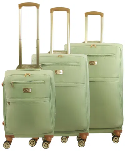 Tommy Bahama 3pc Soft-sided Spinner Luggage Set In Green