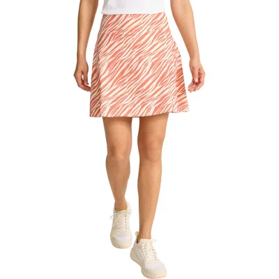 Tommy Bahama Abby Coastal Zebra Print Skort In Pink