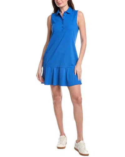 Tommy Bahama Abby Interlock Flounce Mini Dress In Blue