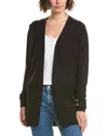 Tommy Bahama Addison Beach Linen-blend Cardigan In Black
