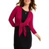 Tommy Bahama Addison Linen Blend Cardigan In Pink Papaya