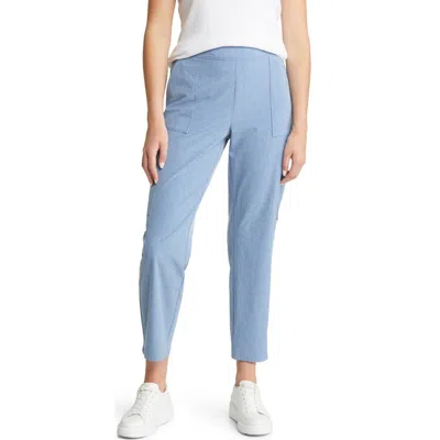 Tommy Bahama Alicia Chambray Cargo Ankle Pants In Blue