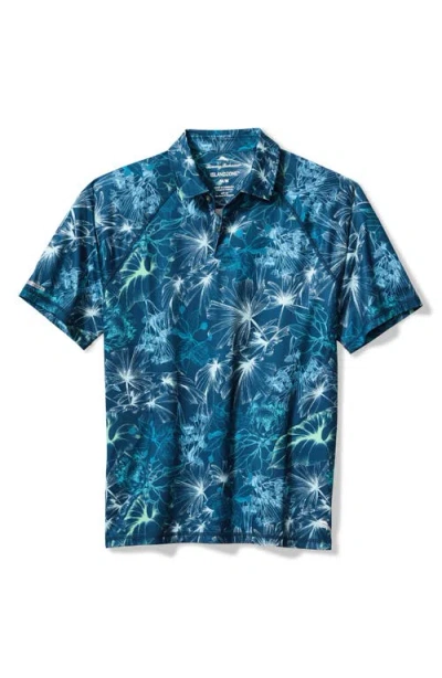 Tommy Bahama All Leaf On Shade Polo Shirt In Blue