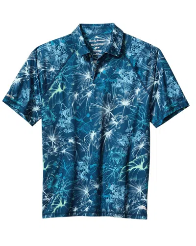 Tommy Bahama All Leaf On Shade Polo Shirt In Blue