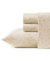 Tommy Bahama All Over Palms 300 Thread Count Cotton 4 Pc. Sheet Set In Neutral