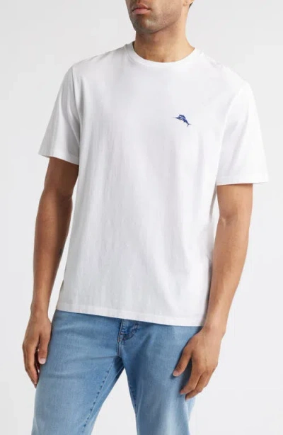 Tommy Bahama Americana Boardblock Cotton T-shirt In White