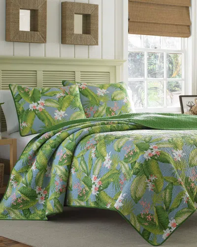 Tommy Bahama Aregada Dock Quilt Set In Green