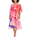 Tommy Bahama Artist Series Belted Kaftan Dress In Touch Of Pink