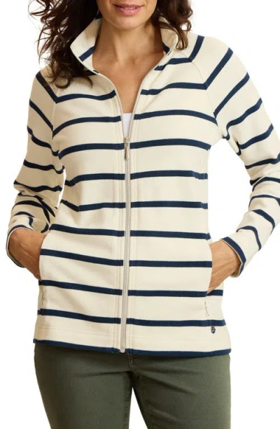 Tommy Bahama Aruba Full Zip Stripe Hoodie In Multi