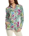 Tommy Bahama Aruba Jungle Jewels Full Zip Jacket In White