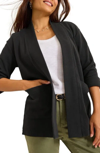 Tommy Bahama Aruba Open Front Cardigan In Black
