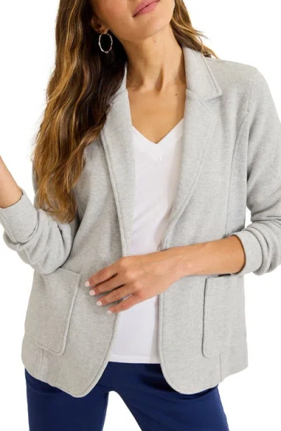 Tommy Bahama Aruba Stretch Cotton Knit Blazer In Gray