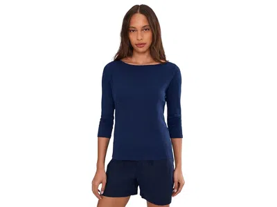 Tommy Bahama Ashby Isles Bateau Neck 3/4 T-shirts In Blue