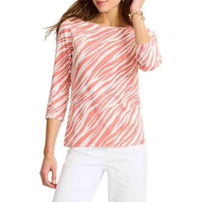 Tommy Bahama Ashby Isles Coastal Zebra Cotton T-shirt In Pink