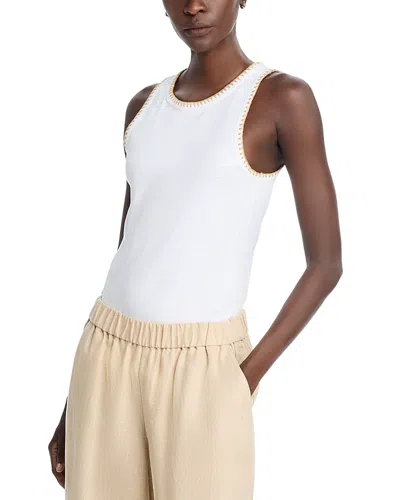 Tommy Bahama Ashby Isles Crochet Stitch Tank In White