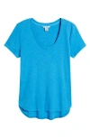 Tommy Bahama Ashby Isles Curve Hem T-shirt In Blue Canal