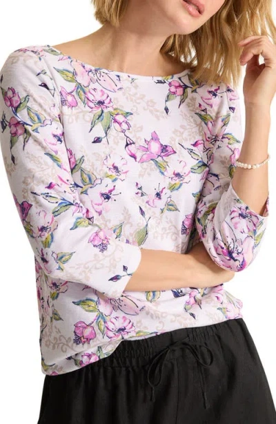Tommy Bahama Ashby Isles Floral Gardens Cotton Rib T-shirt In Multi