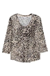 Tommy Bahama Ashby Isles Leopard Print Cotton Top In Black