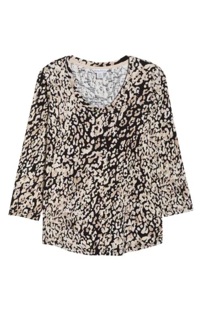 Tommy Bahama Ashby Isles Leopard Print Cotton Top In Black