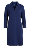 Tommy Bahama Ashby Isles Long Sleeve Cotton Jersey Polo Dress In Island Navy