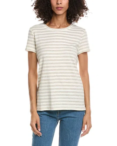 Tommy Bahama Ashby Isles Metallic Stripe Top In White