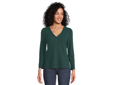 Tommy Bahama Ashby Isles Placket Puff Sleeve Top In Green