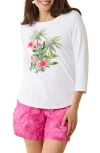 Tommy Bahama Ashby Isles Portico Palms Graphic T-shirt In White