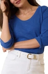 Tommy Bahama Ashby Isles Scoop Neck Cotton T-shirt In Cobalt Haze