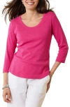 Tommy Bahama Ashby Isles Scoop Neck Cotton T-shirt In Glowing Azalea