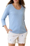 Tommy Bahama Ashby Isles Scoop Neck Cotton T-shirt In Light Sky Heather