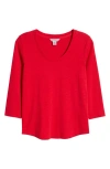 Tommy Bahama Ashby Isles Scoop Neck Cotton T-shirt In Tango Red