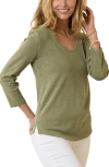 Tommy Bahama Ashby Isles Scoop Neck Cotton T-shirt In Tea Leaf