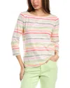 Tommy Bahama Ashby Isles Seabreeze Stripe Cotton Top In Orange